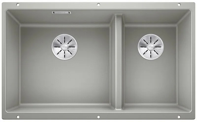 Blanco Subline 430/270-U Pearl Grey  SILGRANIT® PuraDur®  Γρανιτένιος Νεροχύτης 80cm