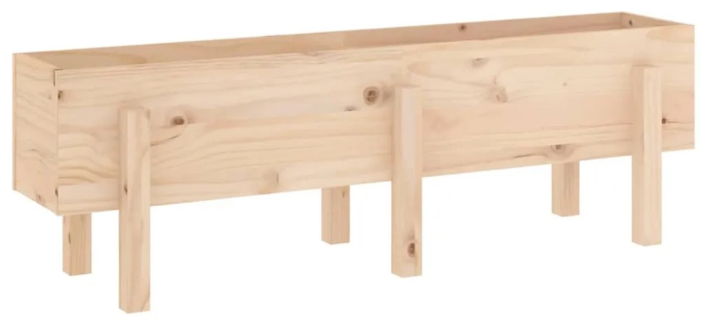 vidaXL Ζαρντινιέρα Υπερυψωμένη 121 x 30 x 38 εκ. από Μασίφ Ξύλο Πεύκου