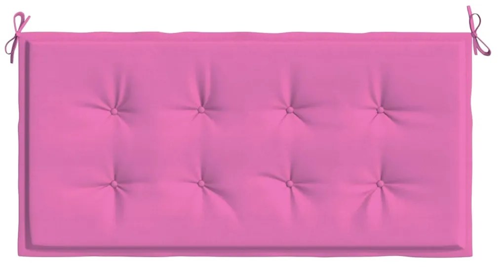 vidaXL Μαξιλάρι Παγκάκι Κήπου Ροζ 120 x 50 x 4 cm Ύφασμα Oxford