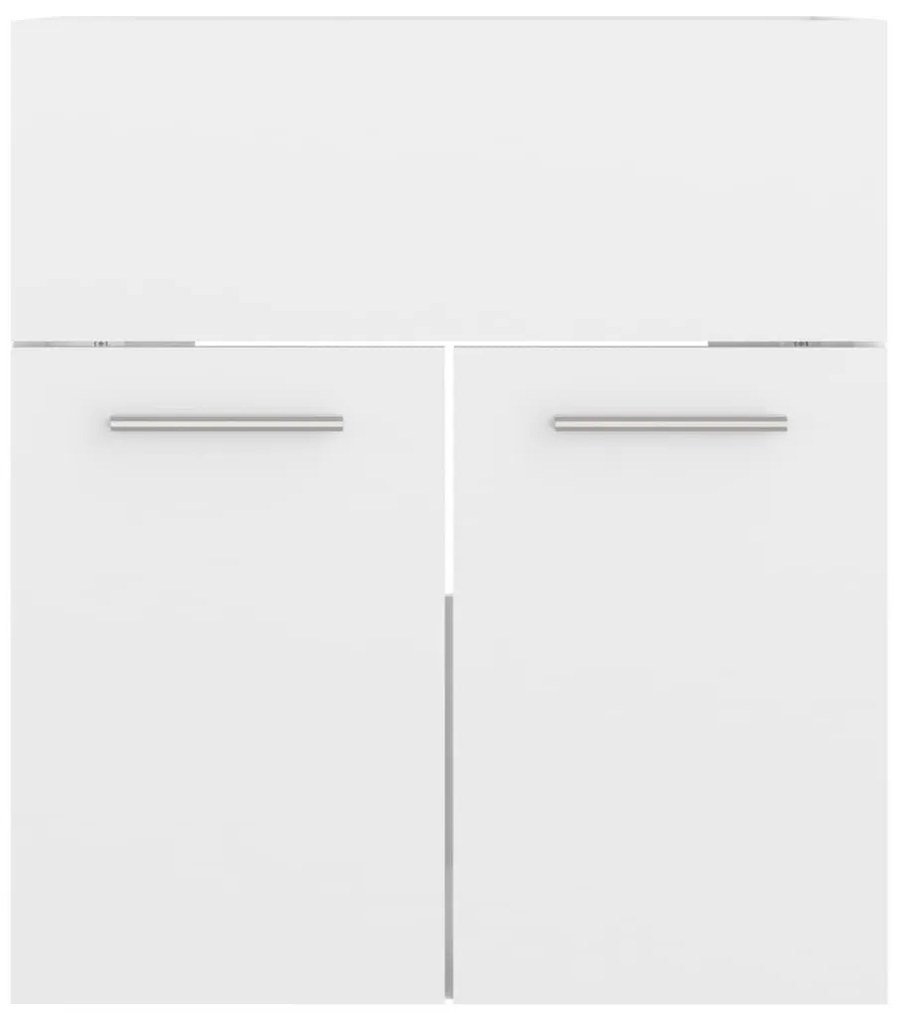 Ντουλάπι Νιπτήρα Γυαλιστερό Λευκό 41 x 38,5 x 46 εκ Μοριοσανίδα - Λευκό