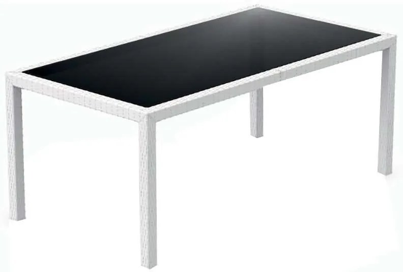 TAHITI WHITE 180Χ94Χ75εκ. ΤΡΑΠΕΖΙ ΜΕ ΤΖΑΜΙ ΠΟΛ/ΝΙΟΥ