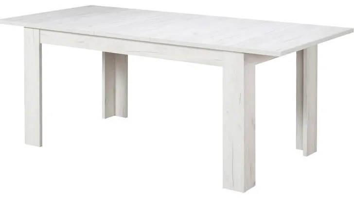 Τραπέζι Τραπεζαρίας Oscar TS 160 Λευκός Δρύς 160,5*90*76,5 εκ.