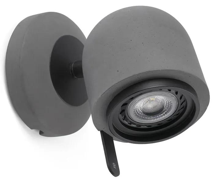 Φωτιστικό Τοίχου - Spot Stone-1 43500 GU10 LED max 8W Grey Faro Barcelona