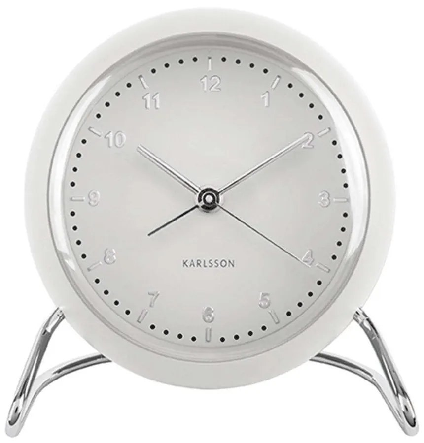 Επιτραπέζιο Ρολόι - Ξυπνητήρι Val KA5726WH White Karlsson Plastic