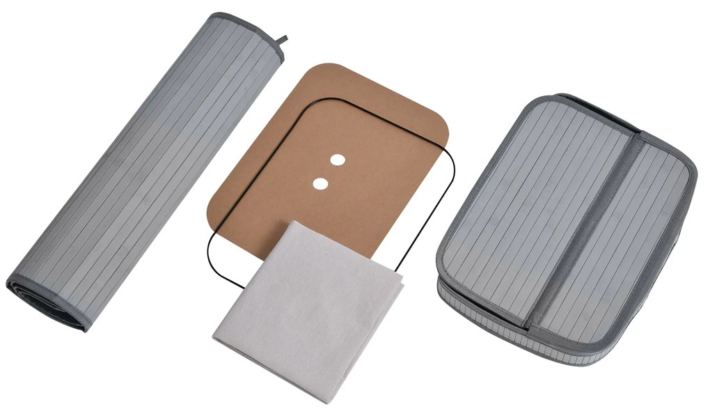 HOMCOM Καλάθι Απλυτων, 70 L Συλλέκτης Απλυτων με Καπάκι, Αφαιρούμενο Εσωτερικό, Κουτί Απλυτων για Μπάνιο, 40 x 30 x 60 cm, Γκρι