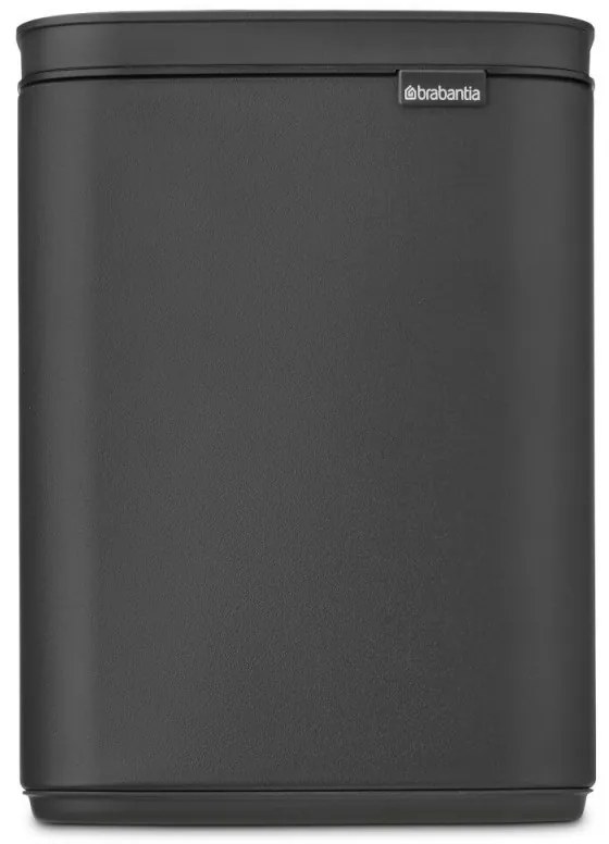 Κάδος Brabantia Bo Small 1008866, 4 L, Ομαλό και αθόρυβο άνοιγμα, Αντιολισθητική βάση, Ορυκτή επίστρωση, Σκούρο γκρι