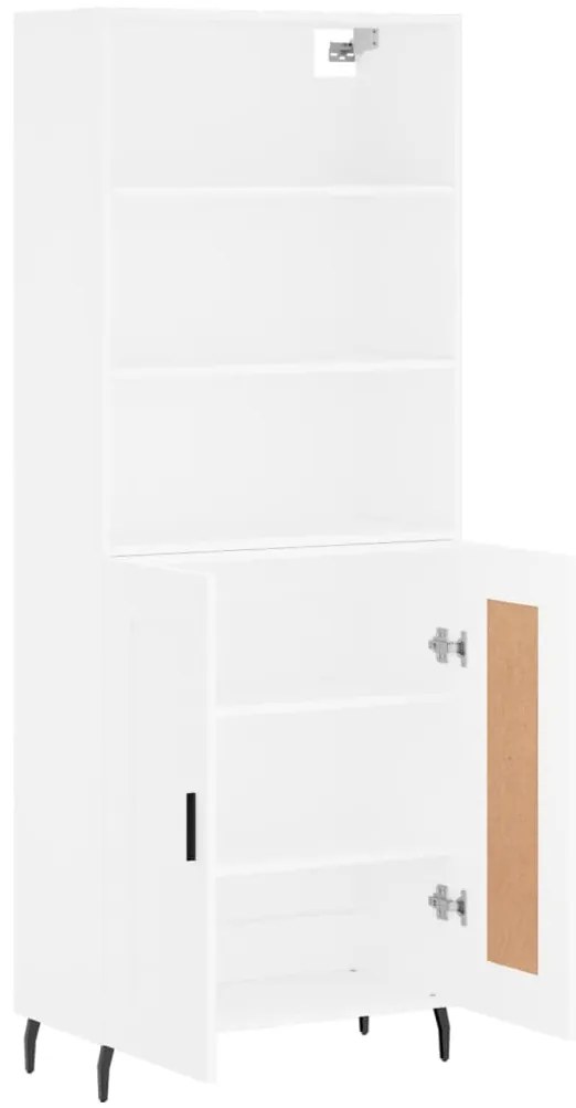 vidaXL Ντουλάπι Λευκό 69,5x34x180 εκ. από Επεξεργασμένο Ξύλο