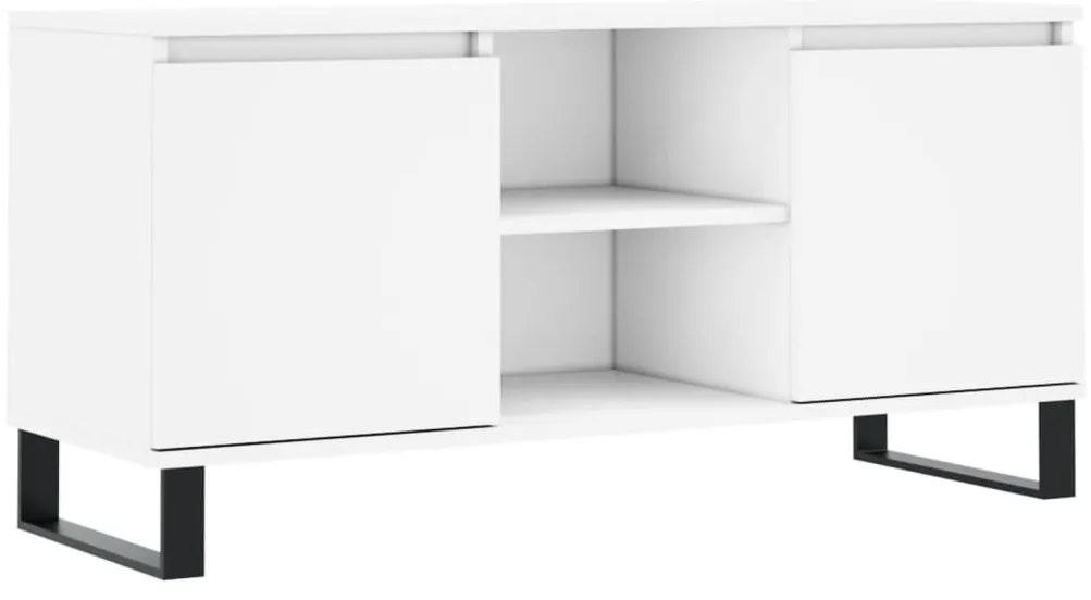 vidaXL Έπιπλο Τηλεόρασης Λευκό 104 x 35 x 50 εκ. από Επεξεργ. Ξύλο