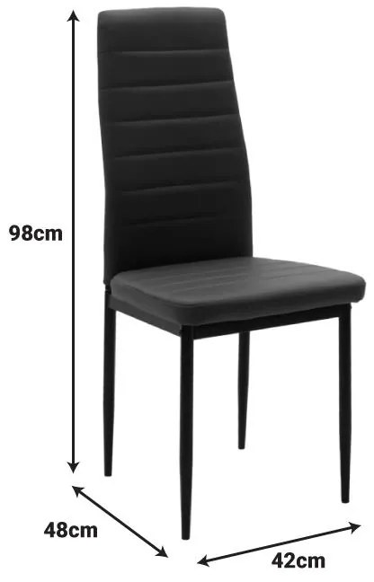 Σετ Τραπεζαρία Manka-Parker σετ 3τεμ mdf σε μαύρη-sonoma truffle απόχρωση 80x80x77εκ 80x80x77 εκ.