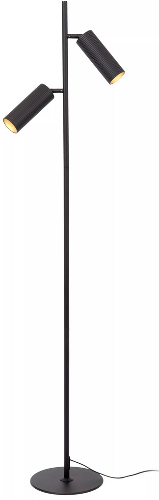 Φωτιστικό Επιδαπέδιο Lucide 09739-02-30 CLUBS Μαύρο Ματ (Black Mat)