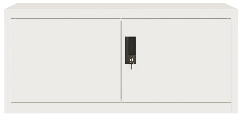 vidaXL Αρχειοθήκη Λευκή 90 x 40 x 145 εκ. από Ατσάλι