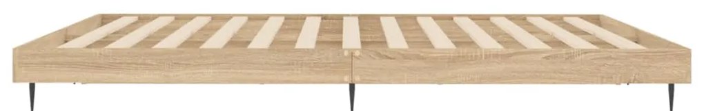 vidaXL Πλαίσιο Κρεβατιού Χωρ. Στρώμα Sonoma Δρυς 120x200εκ. Επ. Ξύλο