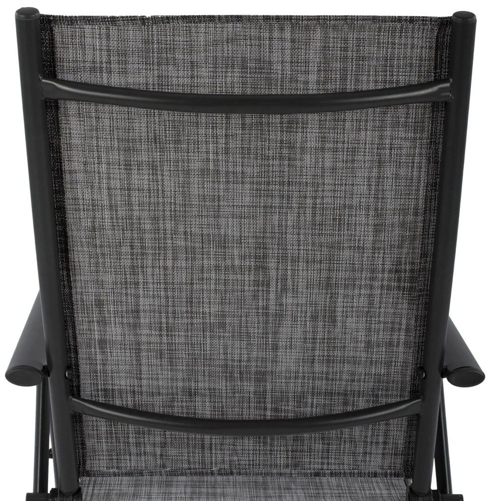 Καρέκλα - Πολυθρόνα ZURI C5700.01 Μεταλλική Πτυσσόμενη 7 Θέσεων με Textilene Γκρί 55x70x103Υ εκ. 2αδα 55x70x103 εκ.