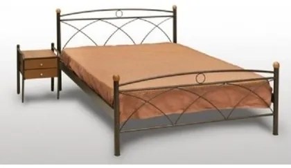 MetalFurniture Κρεβάτι Μεταλλικό MetalFurniture Κως 140x190 Με Επιλογή Χρώματος BEST-750113
