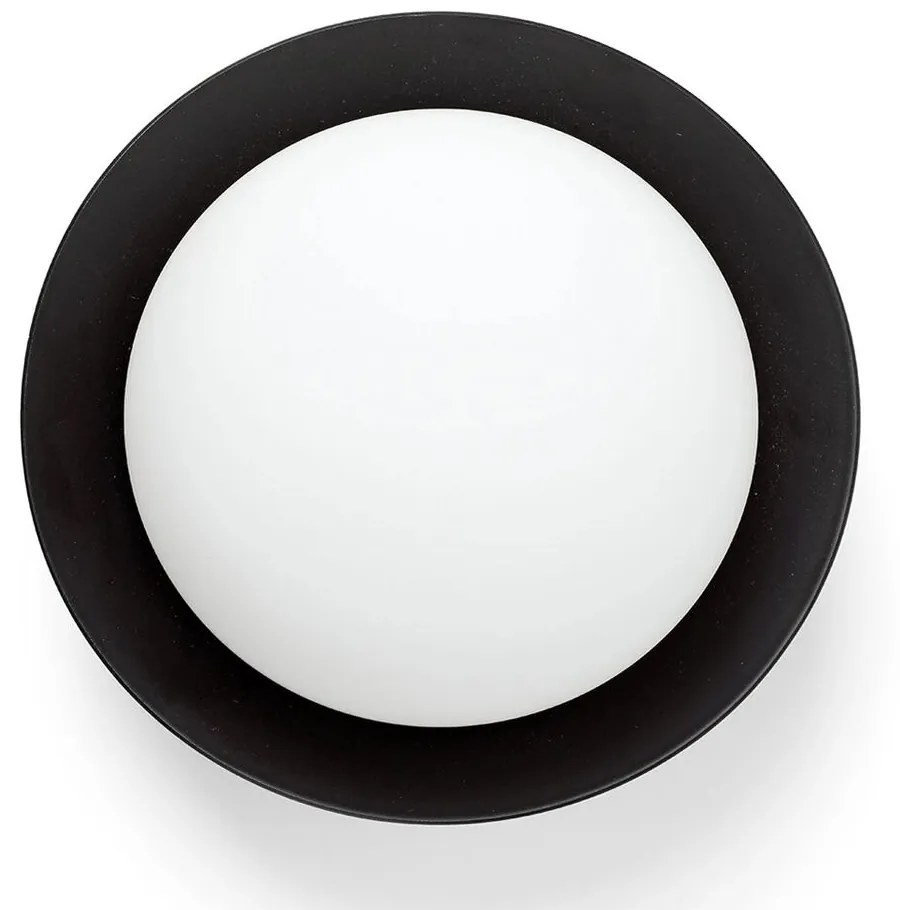 Φωτιστικό Τοίχου - Οροφής May 40096 LED 4W 3000K Black Faro Barcelona Metal, Glass