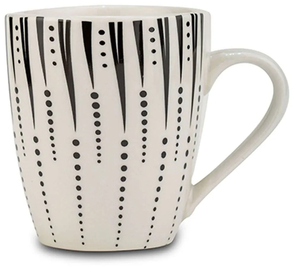 Κούπα Iris 10-099-316 350ml White-Black Nava Porcelain