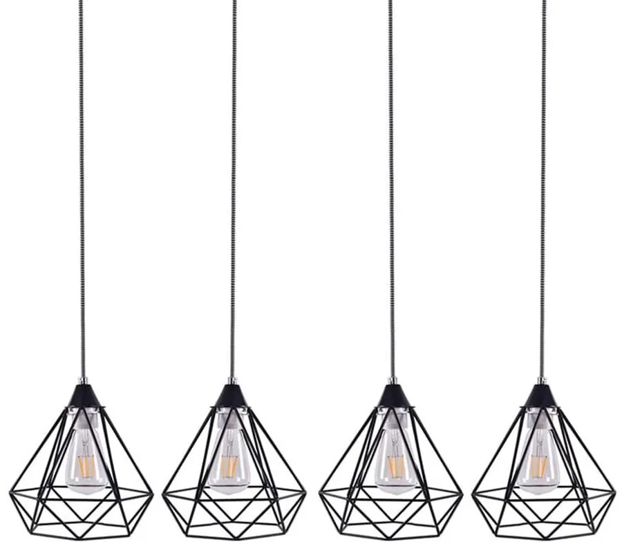 Φωτιστικό Οροφής - Ράγα 77-4348 SE148-19-4 Mila Black Homelighting Μέταλλο