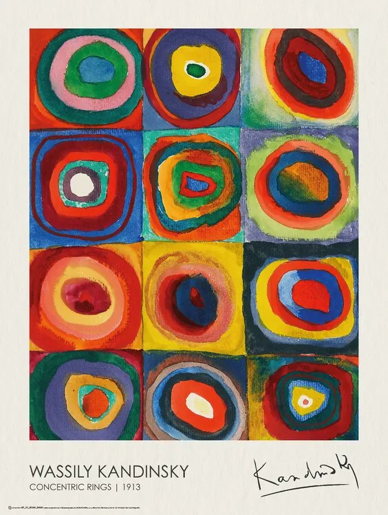 Αφίσα Concentric Rings (1913), Wassily Kandinsky