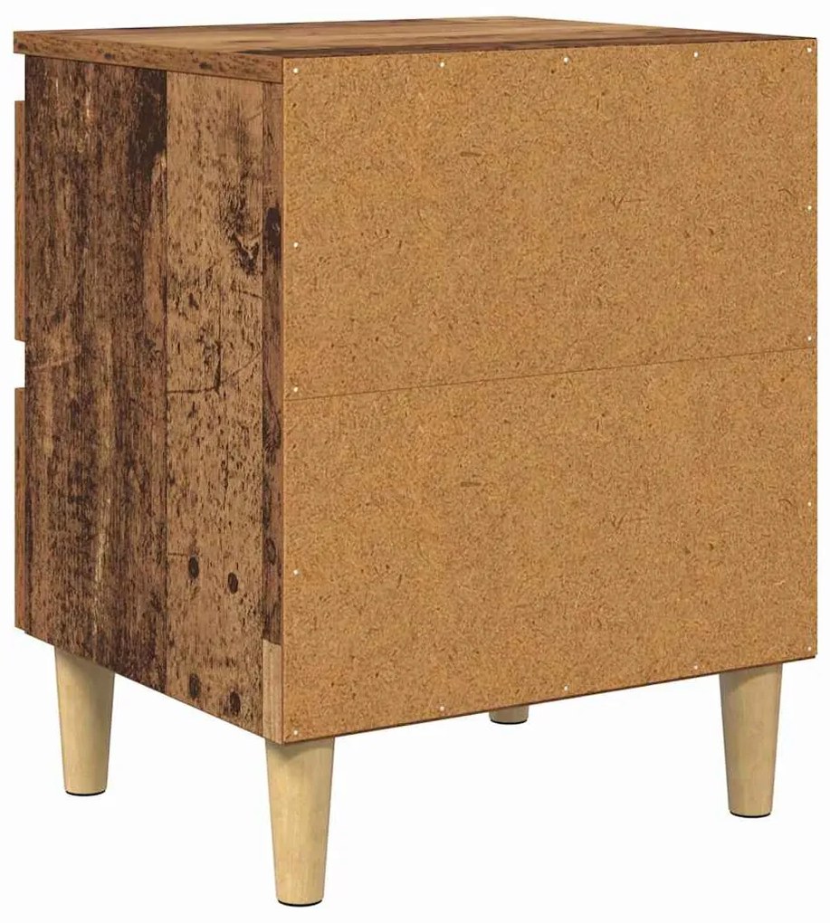 vidaXL Ντουλάπι κρεβατιού με συρτάρι Παλιό Ξύλο 40 x 35 x 50 εκ.