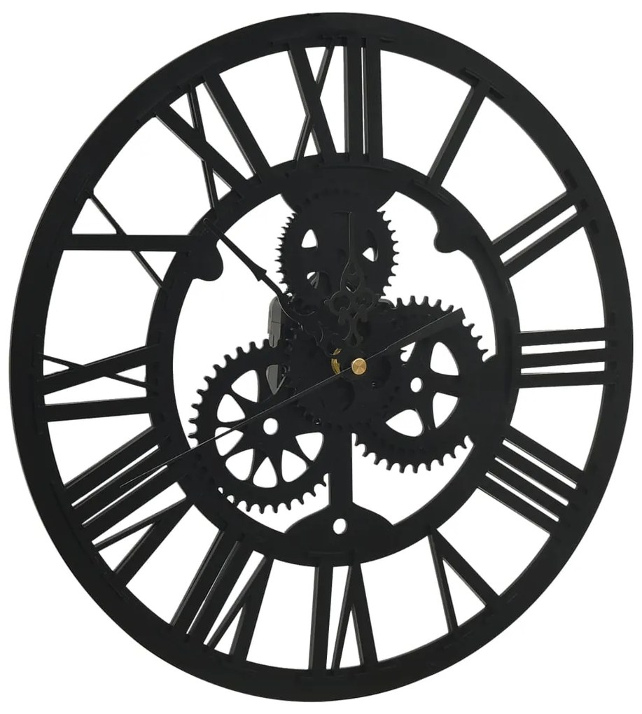 vidaXL 325168 Wall Clock Black 30 cm Acrylic