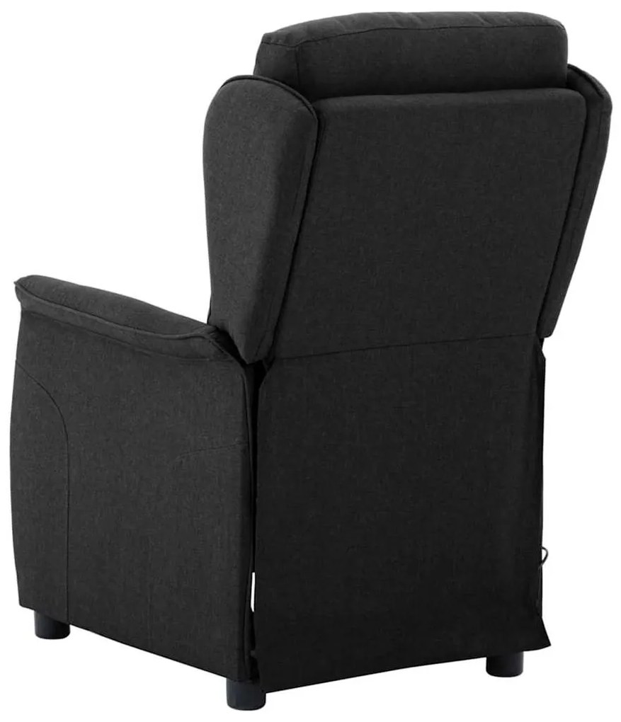 vidaXL Καρέκλα μασάζ με μαξιλάρι Μαύρο 67.5 x 93.5 x 101.5 εκ ύφασμα