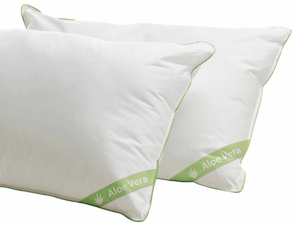 Ζεύγος Μαξιλάρια Ύπνου Μέτρια (50x70) Palamaiki Aloe Vera Polyester