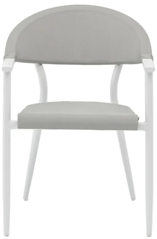 Τραπεζαρία Kliton-Pino σετ 7τεμ αλουμίνιο σε λευκή απόχρωση 150x80x74εκ 150x80x74 εκ.