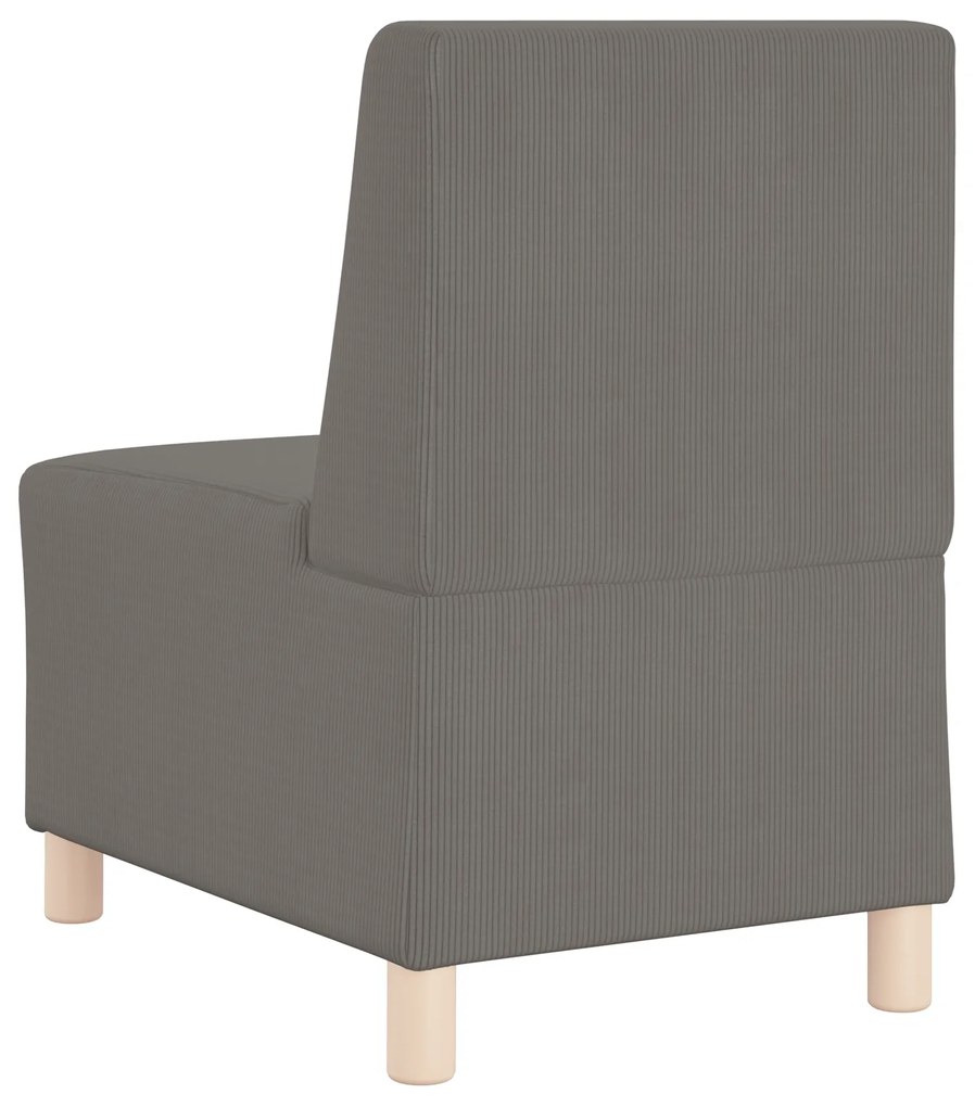vidaXL Καθίσμα Σαλονιού Ανοιχτό γκρι 55 x 74 x 82 εκ. Βελούδο