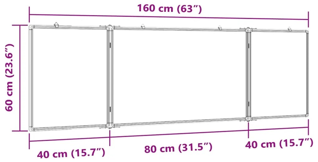 ΠΙΝΑΚΑΣ ΜΑΡΚΑΔΟΡΟΥ ΜΑΓΝΗΤΙΚΟΣ ΠΤΥΣΣΟΜ. 160X60X1,7ΕΚ. ΑΛΟΥΜΙΝΙΟΥ 4005368