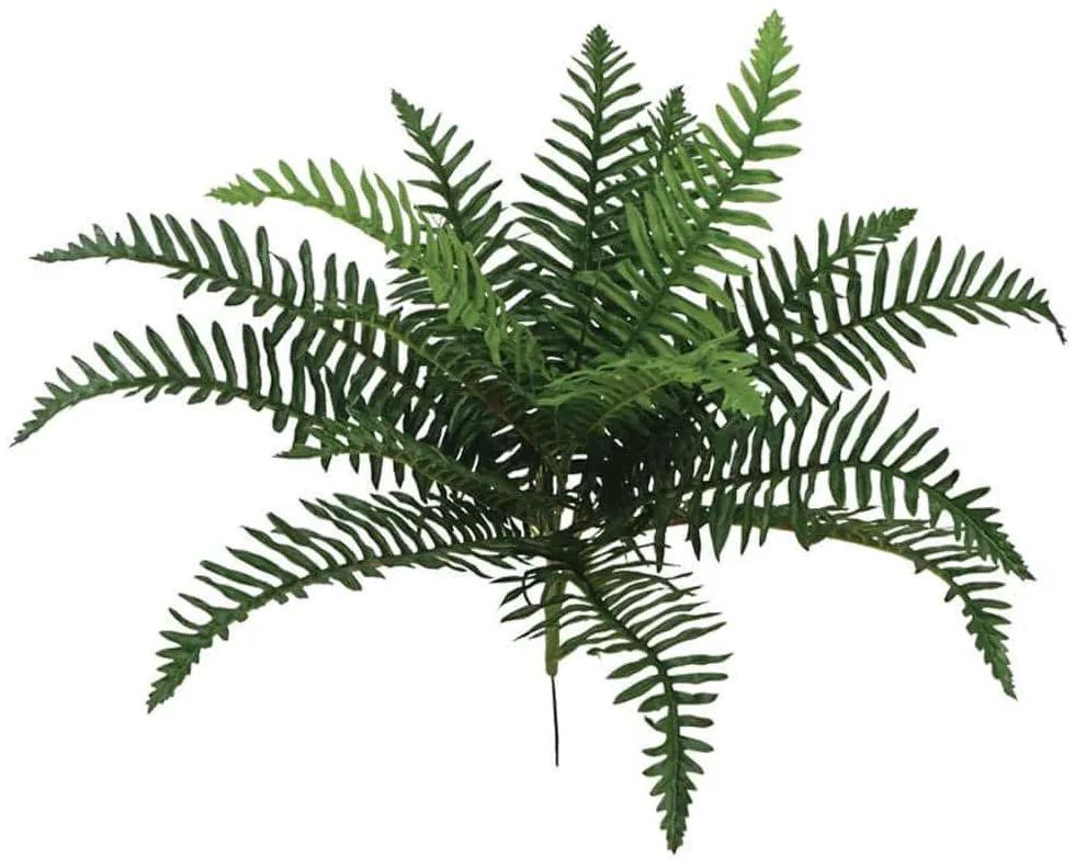 Τεχνητό Κρεμαστό Φυτό Φτέρη 00-00-2204 50cm Green Marhome Συνθετικό Υλικό