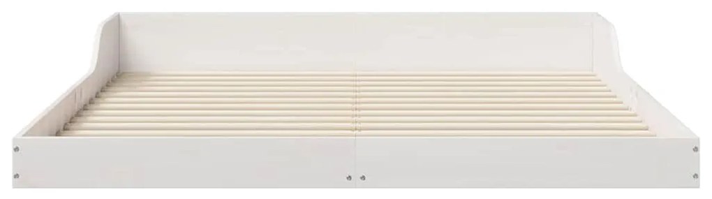 vidaXL Σκελετός Κρεβατιού Λευκό 160 x 220 cm Μασίφ ξύλο πεύκου