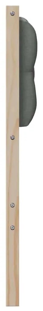 vidaXL Κεφαλάρι Άλλο Καφέ και σκούρο γκρι 90 cm Μασίφ ξύλο πεύκου