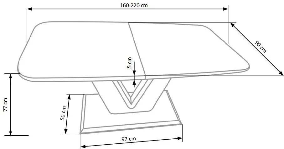 MISTRAL table DIOMMI V-CH-MISTRAL-ST