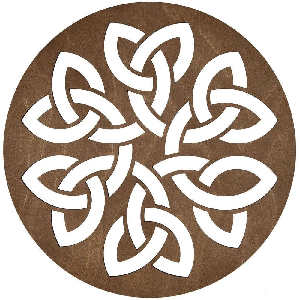 Σουπλά Lugh (Σετ 4Τμχ) 790PYN1118 36x36cm Walnut Hermia Wood