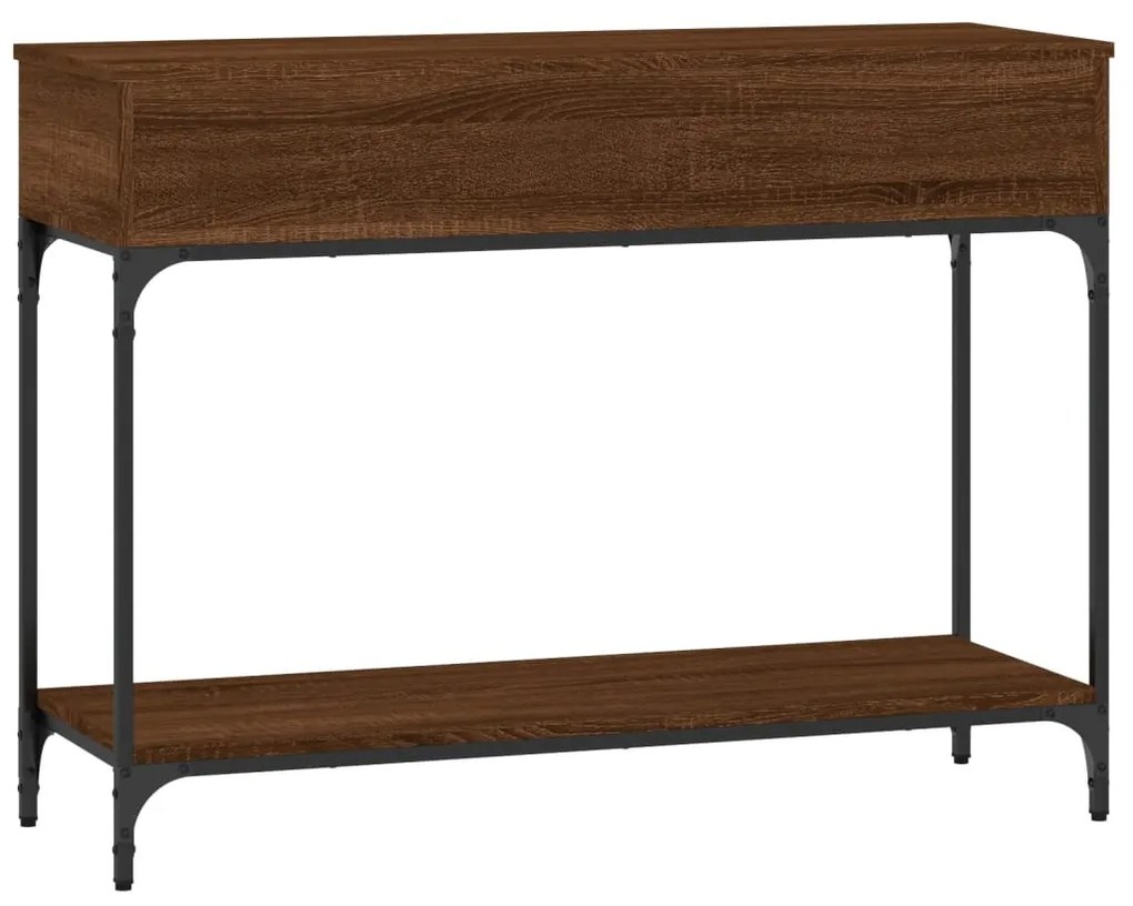 vidaXL Τραπέζι Κονσόλα Καφέ Δρυς 100x34,5x75 εκ. Επεξεργασμένο Ξύλο