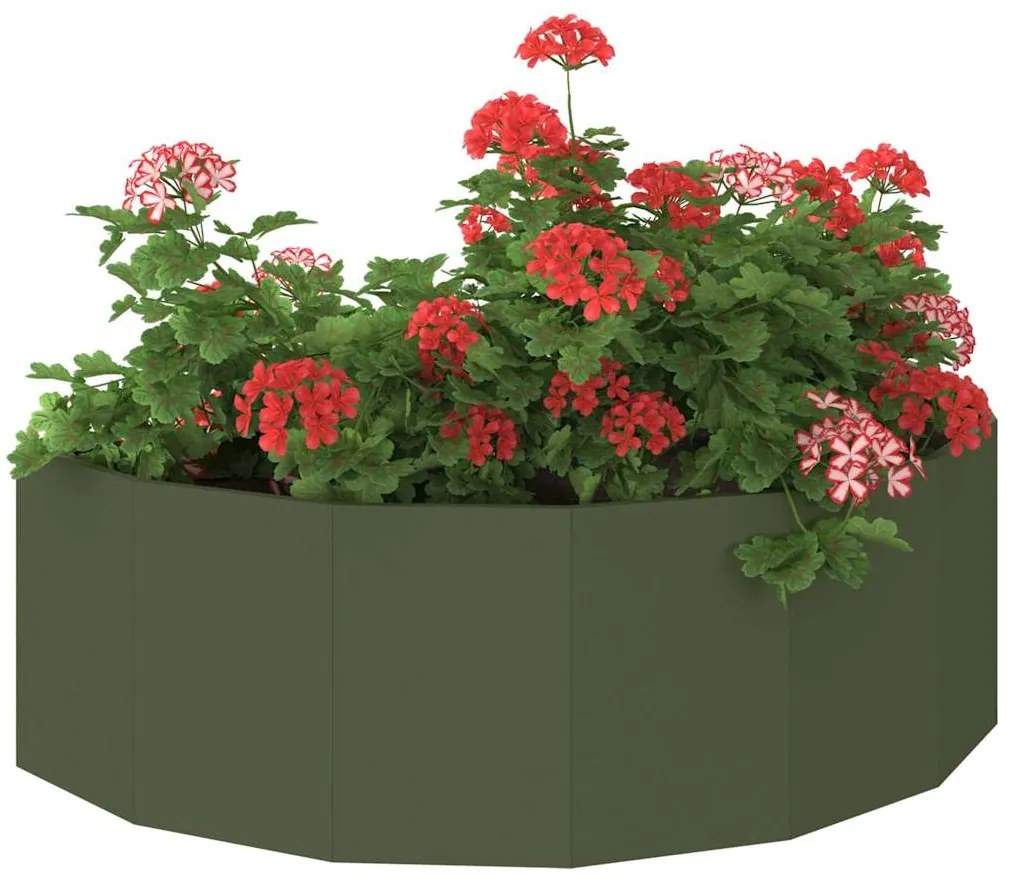 vidaXL Γλάστρα Ελιά Πράσινη 120 x 60 x 35 cm Ατσάλι