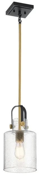 Κρεμαστό Φωτιστικό Οροφής 1xE27 Kitner Quintiesse Elstead Lighting-QN-KITNER-P-NBR-Ορείχαλκος QN-KITNER-P-NBR