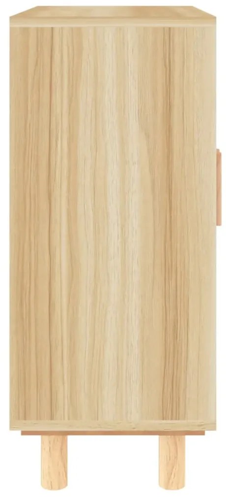 vidaXL Ντουλάπι Καφέ 60 x 30 x 70 εκ. από Μασίφ Πεύκο &amp; Φυσικό Ρατάν