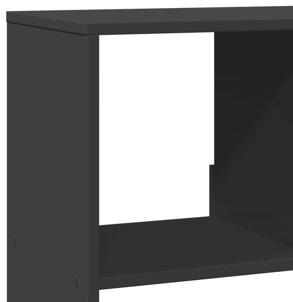 vidaXL Βιβλιοθήκη/Διαχωριστικό Χώρου Μαύρη 100x33x125,5 εκ. Επεξ. Ξύλο