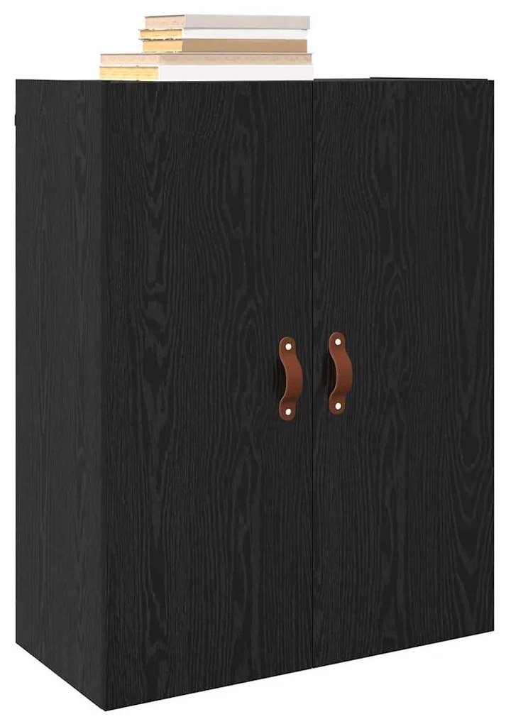 vidaXL Ντουλάπα Τοίχου Επιτοίχιο Μαύρη Οξυά 69,5 x 34 x 90 εκ.