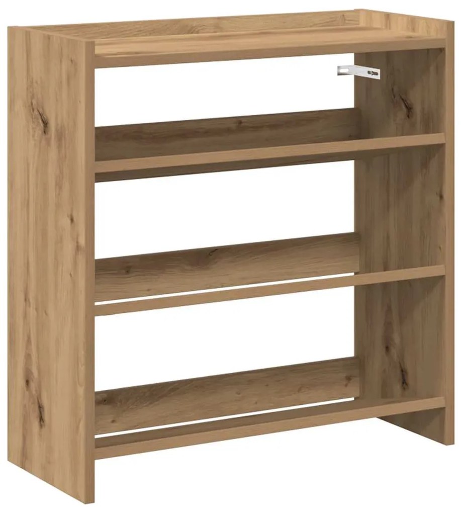 vidaXL Ράφι παπουτσιών  Artisan Oak 60x25x62 cm Κατασκευασμένο ξύλο