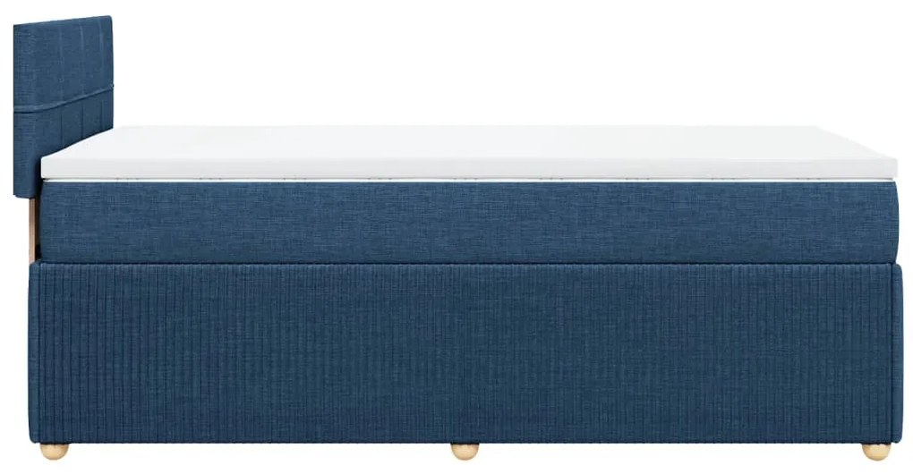 ΚΡΕΒΑΤΙ BOXSPRING ΜΕ ΣΤΡΩΜΑ ΜΠΛΕ 90X200 ΕΚ.ΥΦΑΣΜΑΤΙΝΟ 3289645