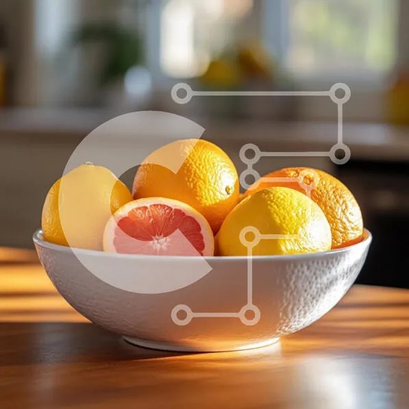 Σετ των 2 Intra Συλλεκτικό Ξύλινο Παζλ Plywood 4mm - Εσπεριδοειδή σε ένα μπολ Σε Ξύλινο Κουτί - Διαστάσεις: 10x10 cm – 25 κομμάτια