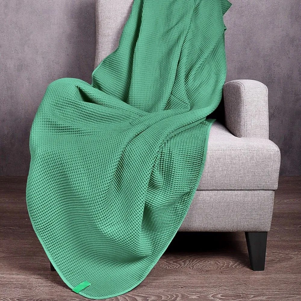 Κουβέρτα Καναπέ - Ριχτάρι Rainbow Green Benetton Πολυθρόνα 140x190cm 100% Βαμβάκι