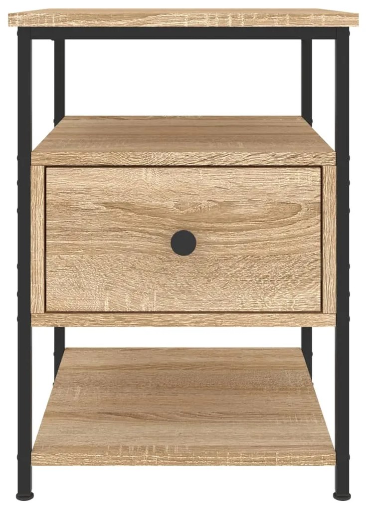 vidaXL Κομοδίνα 2 τεμ. Sonoma Δρυς 40 x 42 x 56 εκ. από Επεξεργ. Ξύλο