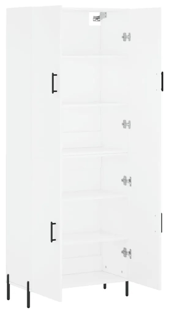 vidaXL Ντουλάπι Λευκό 69,5x34x180 εκ. από Επεξεργασμένο Ξύλο