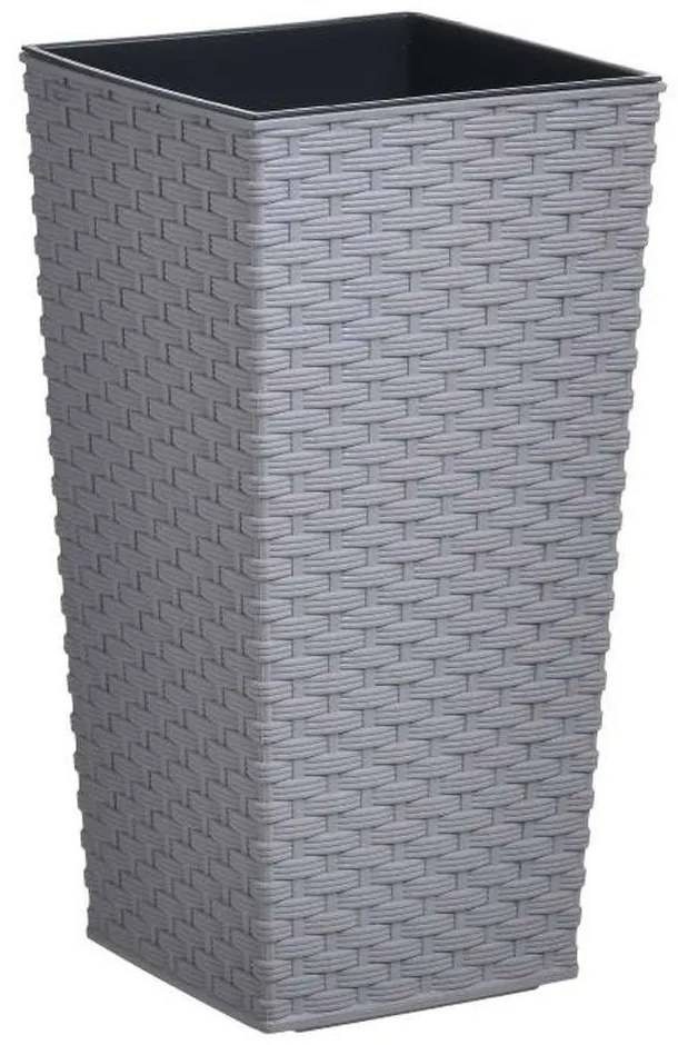Κασπώ Pl Eco 6-70-870-0008 19x19x36cm Grey Click Plastic