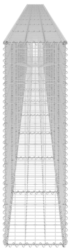 vidaXL Συρματοκιβώτιο Τοίχος 900x30x100 εκ. Γαλβαν.Χάλυβας + Καλύμματα