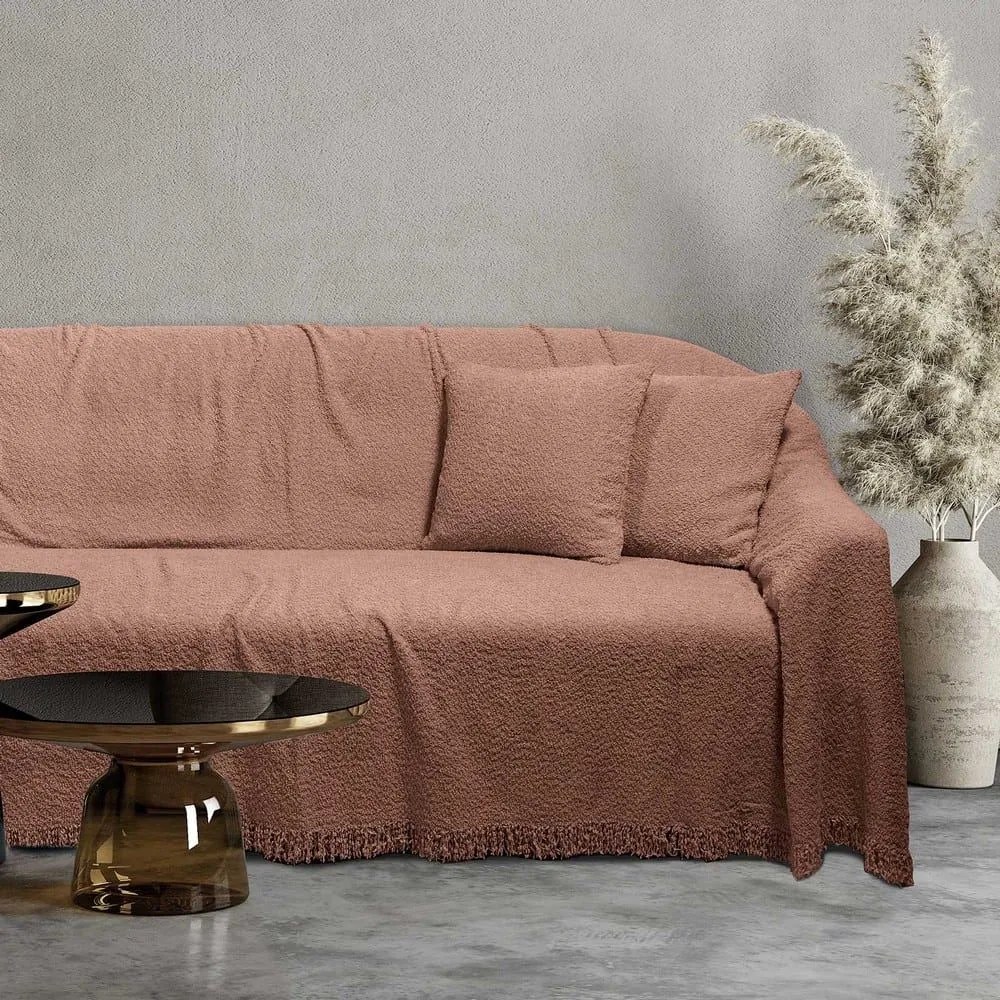 Ριχτάρι 0236 Blush Pink Das Home Διθέσιο 180x250cm Πολυέστερ