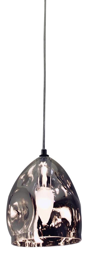 Φωτιστικό Οροφής  WS19522-1 SOFT PENDANT LAMP SMOKEY GREY Γ1 - Γυαλί - 77-3628